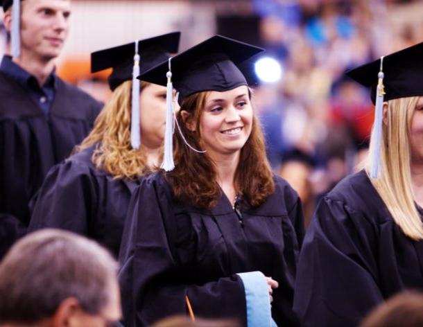 Student at Commencement